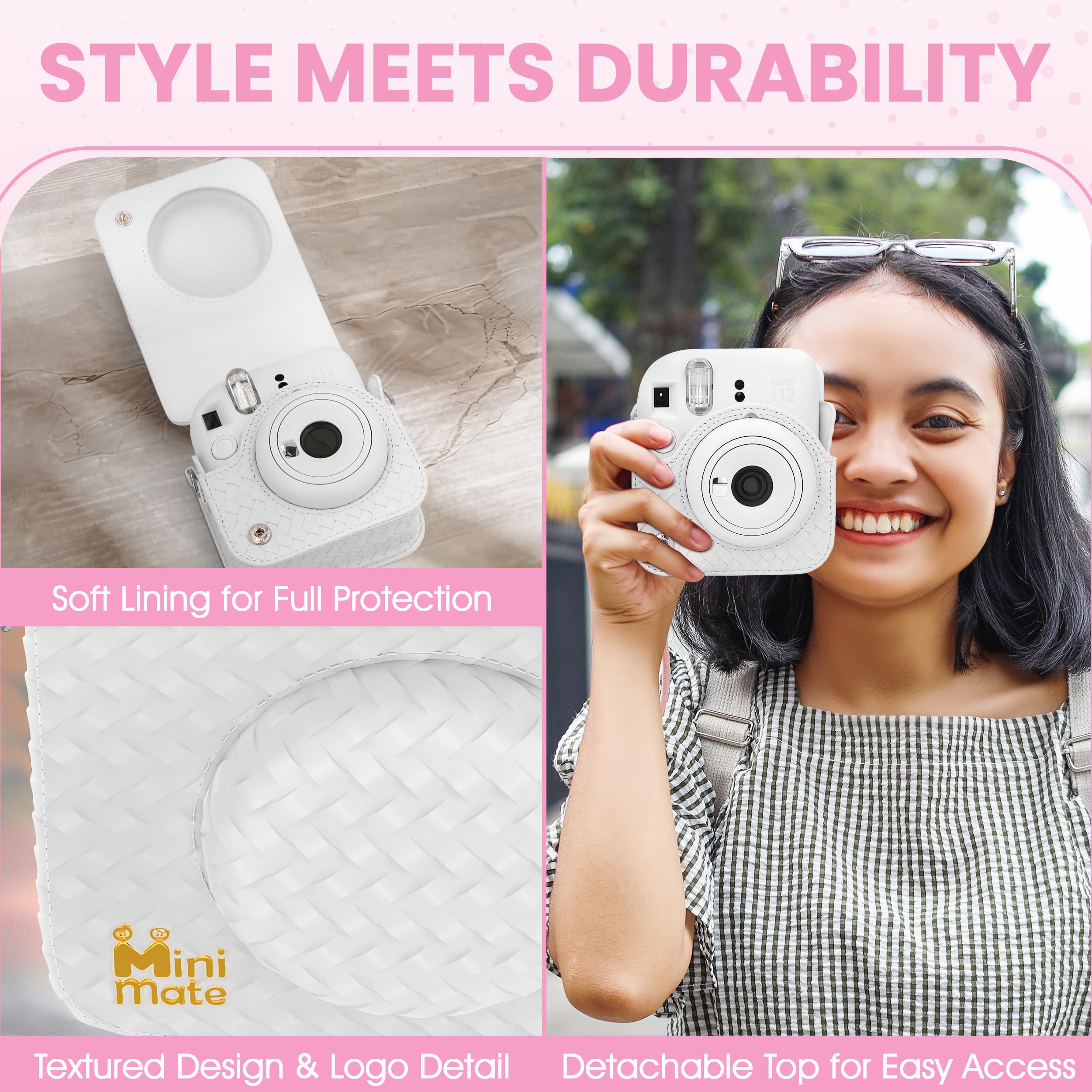 Amazon.com : Fujifilm Instax Mini 12 Instant Camera Clay White +
